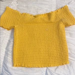 Off the shoulder crop top